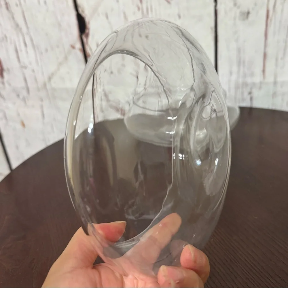 Shallow Glass Bowl Floral Vase or Terrarium 7 Pc lot Used for Table Centerpieces